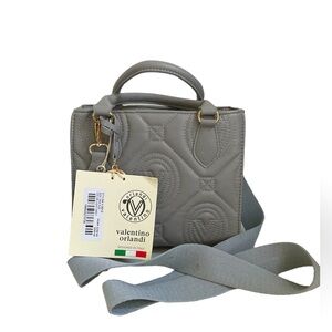 Valentino Orlandi Crossbody Quilted Monogram Tote Bag NWT